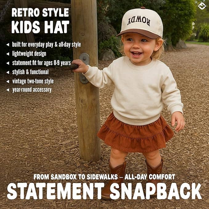 Rowdy Upside Down Trucker- Brown/Beige