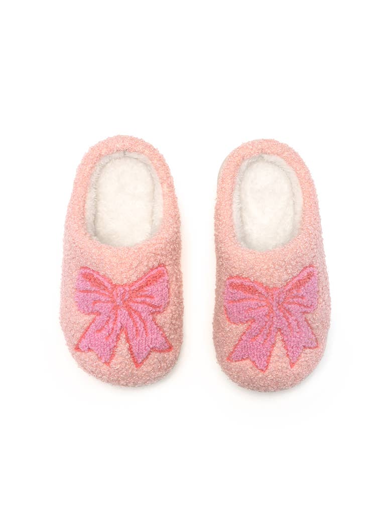 Pretty Bows Slippers - Pink