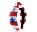 Red and White Striped Knotted Headband