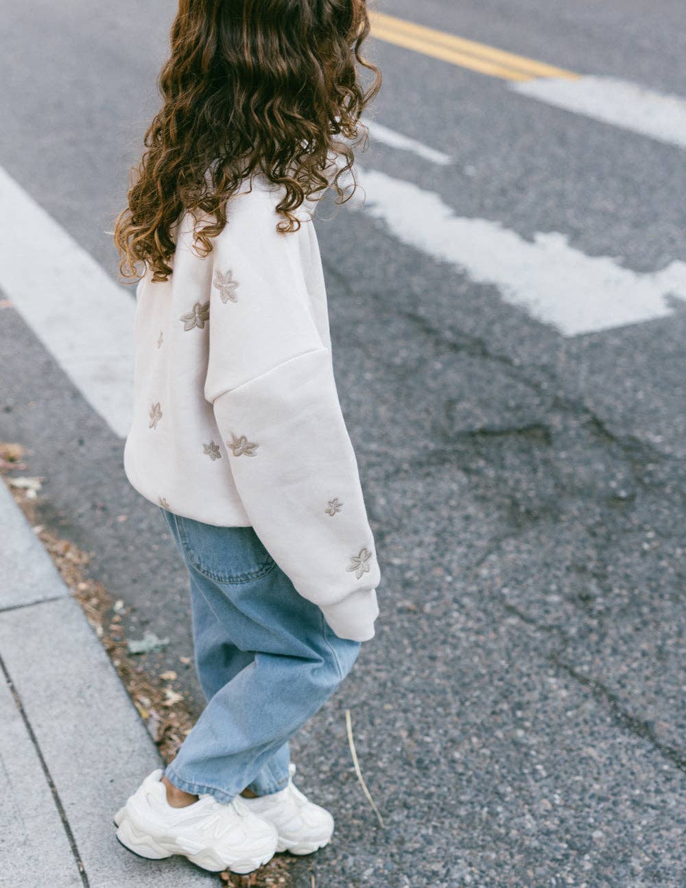Floral Half-Zip