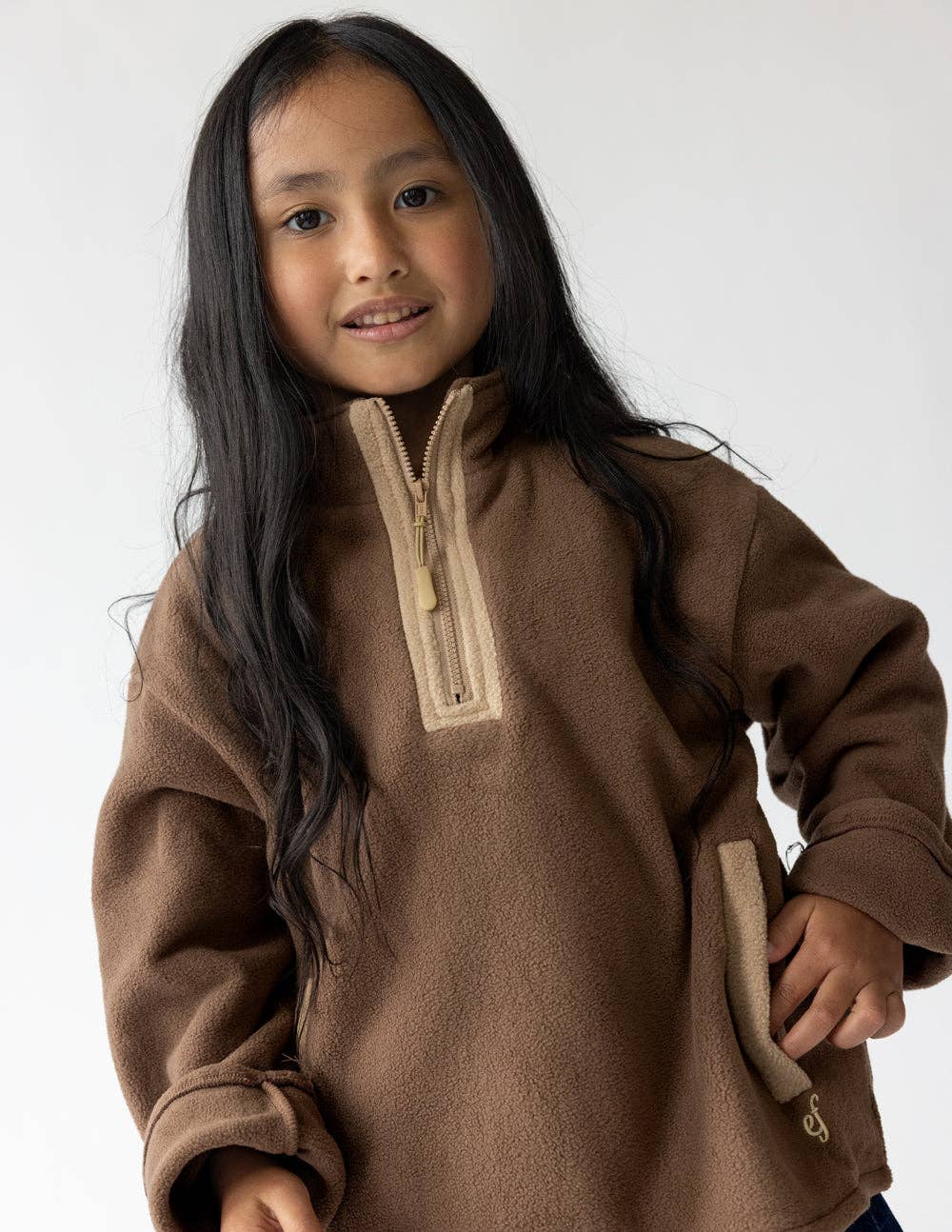 Brown Fleece Pullover