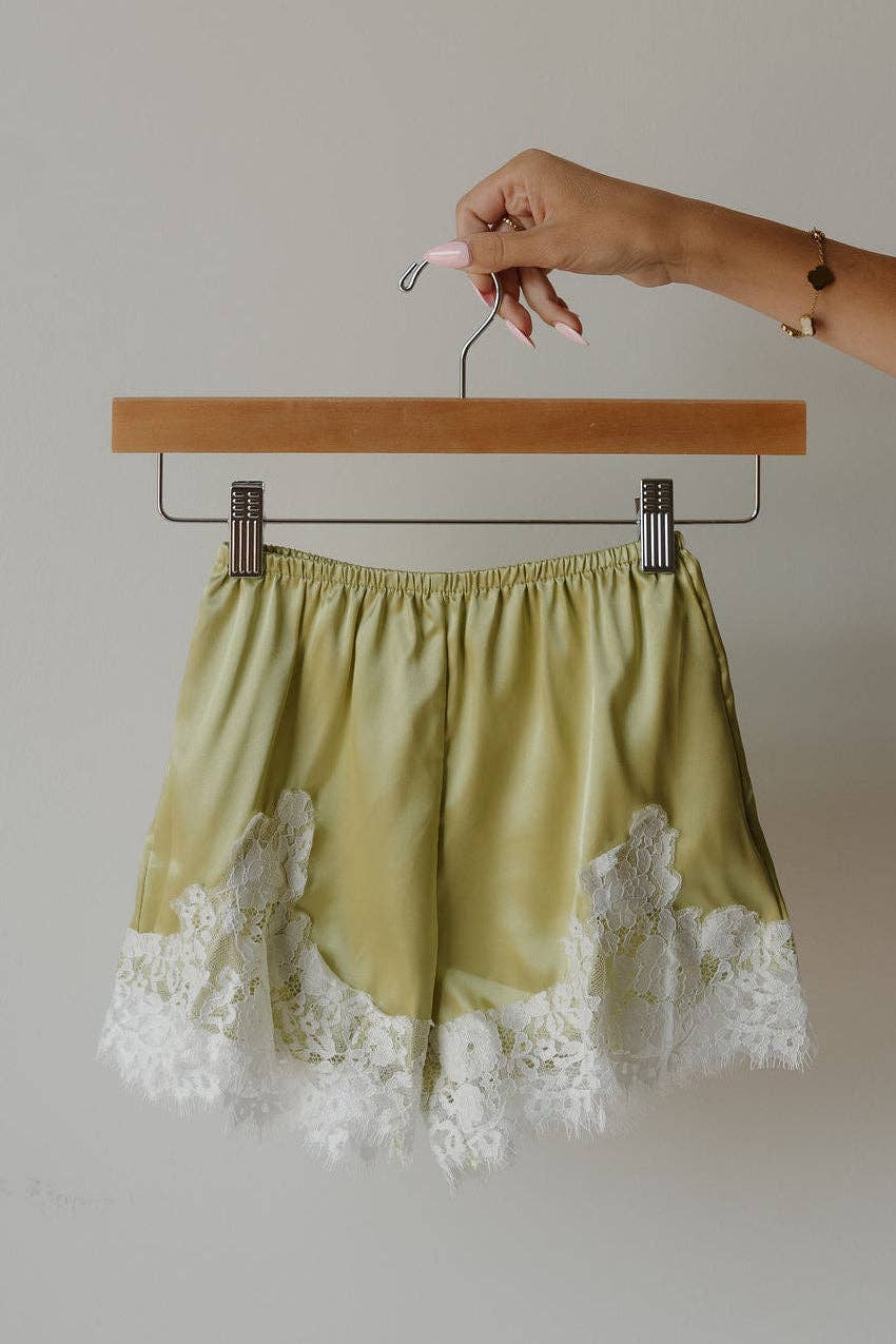 Prickly Pear Satin Shorts