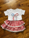 Red Gingham Skort