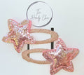 PINK STAR CLIP SET