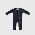 Ribbed Smiley Footie Pajamas