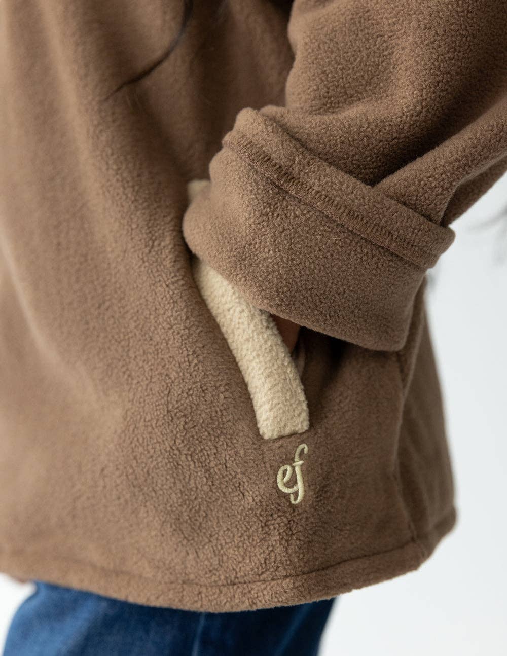 Brown Fleece Pullover