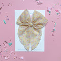 Dainty Yellow Floral, crepe