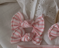 Strawberry Milk Stripe Clips