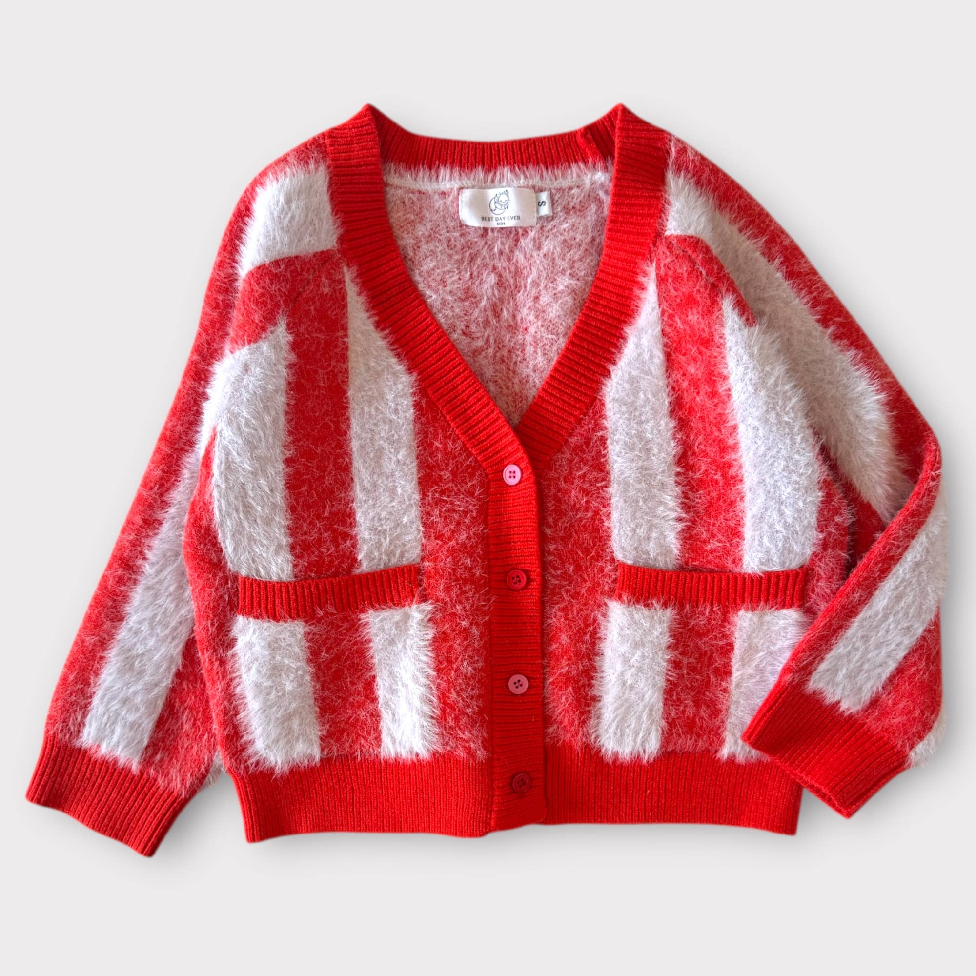Kids Big Top Stripe Cardigan