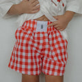 Red Gingham Boxer Shorts