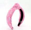 Pink Denim Headband