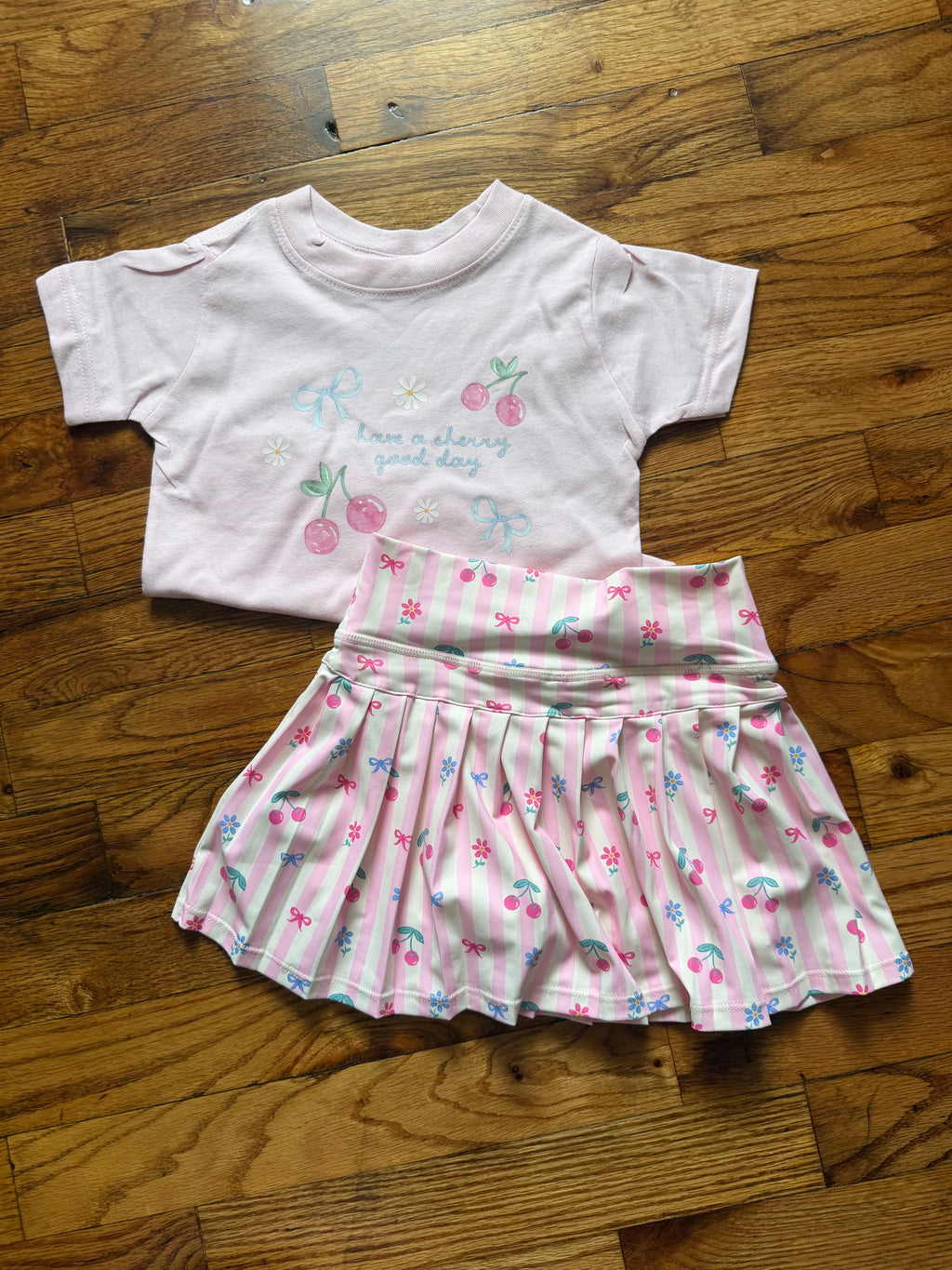 Cherry Bow Athletic Skort