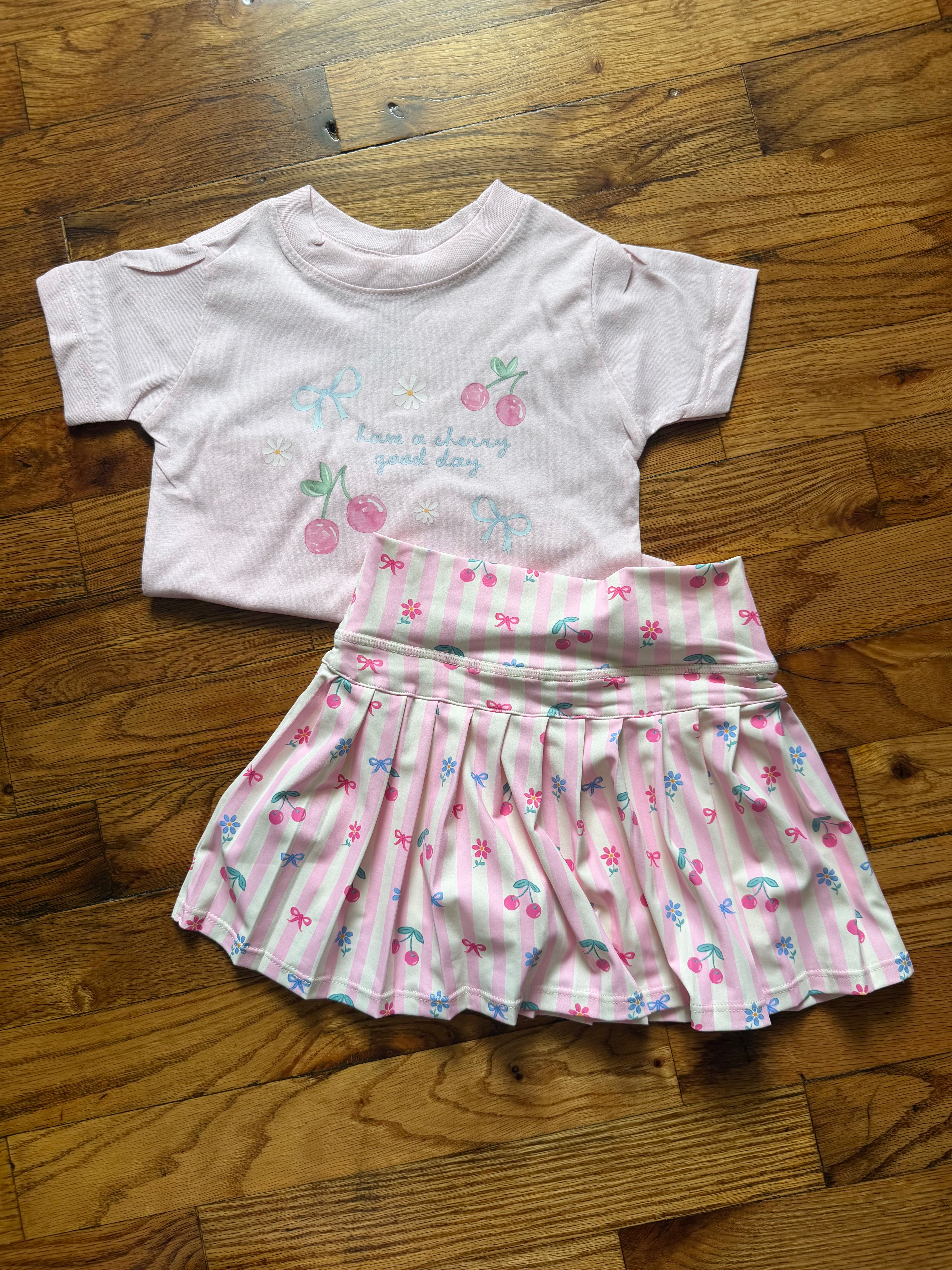 Cherry Bow Athletic Skort