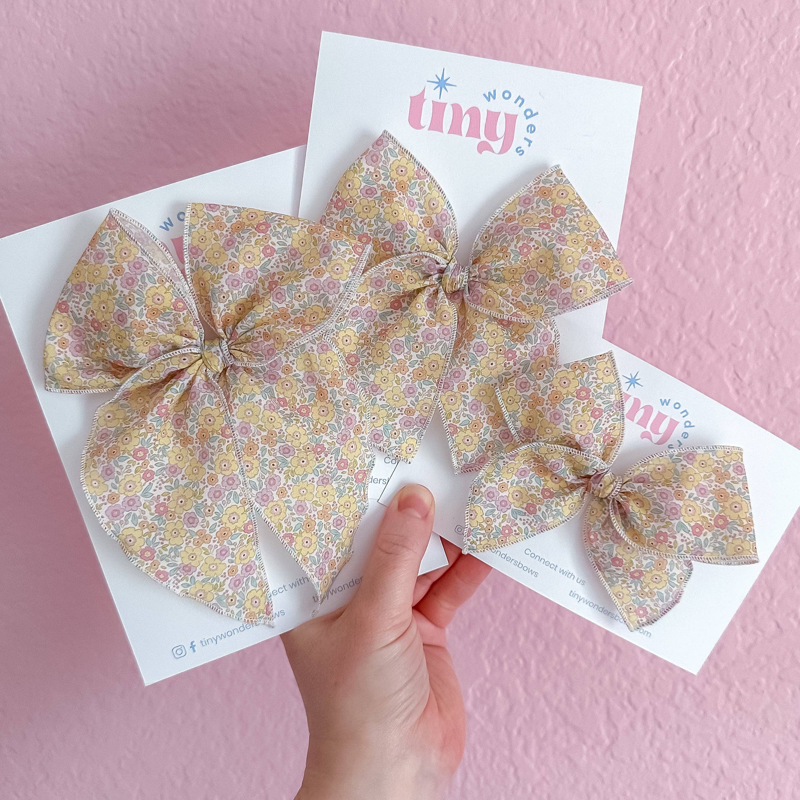 Dainty Yellow Floral, crepe