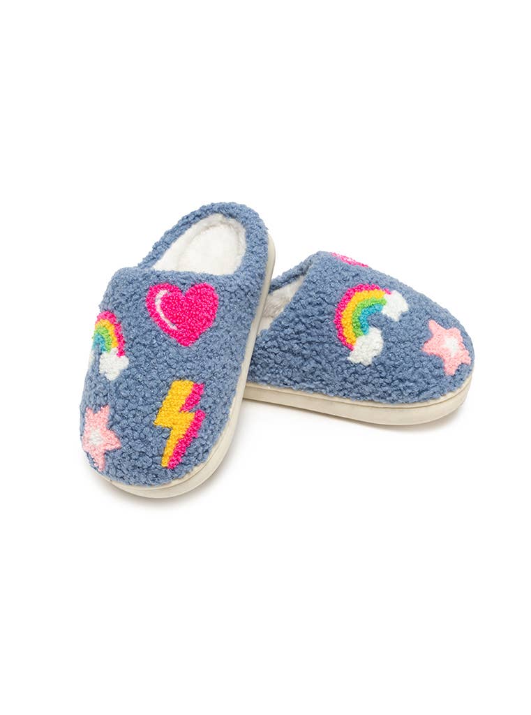 Iconic Symbols Slippers - Blue
