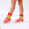 SMILE CHECKERED  | socks | retro tube