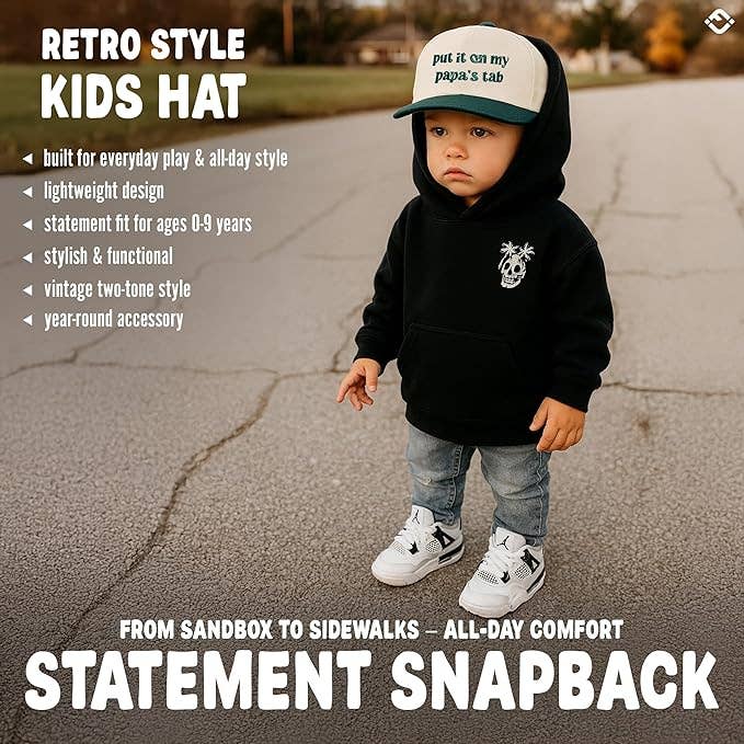 Put It on My Papa's Tab (Green/Beige)