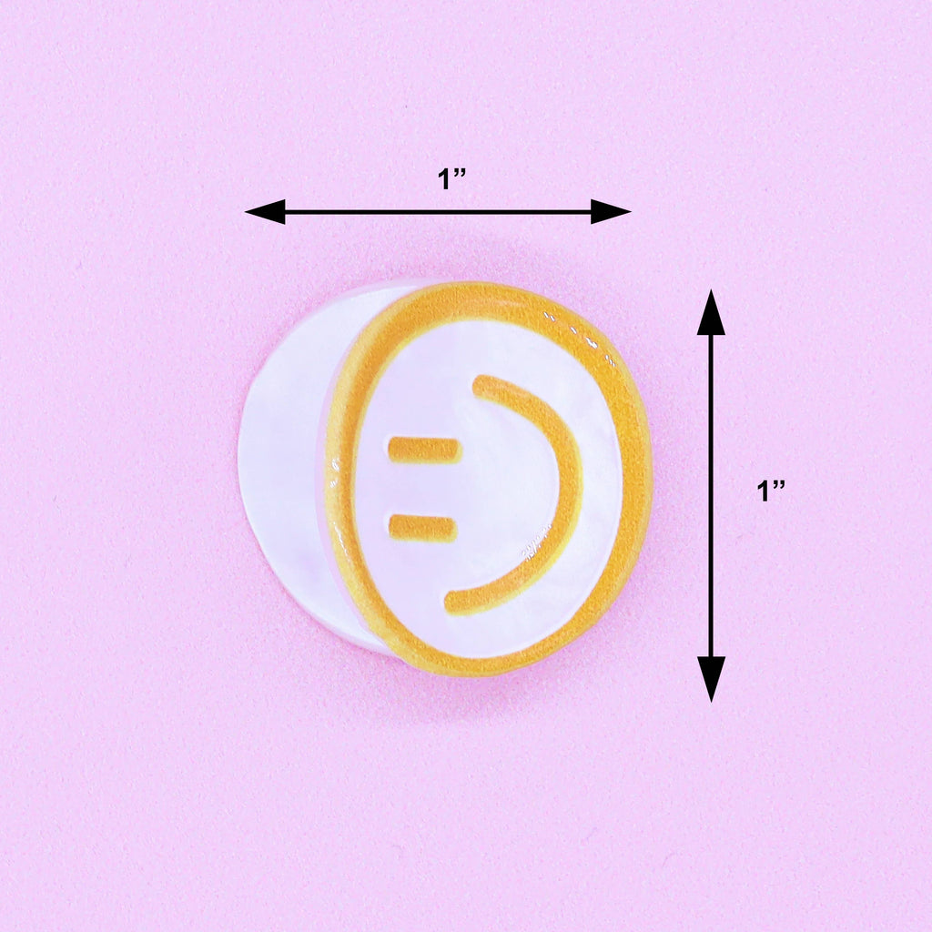 Smiley Face Hair Claw Clips