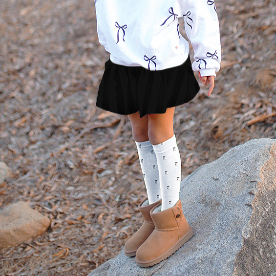 Bows Oversized Drop Shoulder Pullover