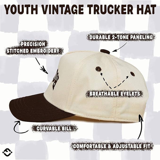 Rowdy Upside Down Trucker- Brown/Beige