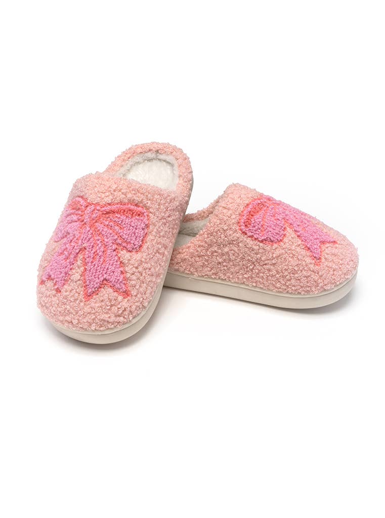 Pretty Bows Slippers - Pink