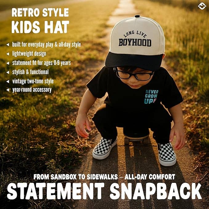 Long Live Boyhood Trucker - Black/Beige