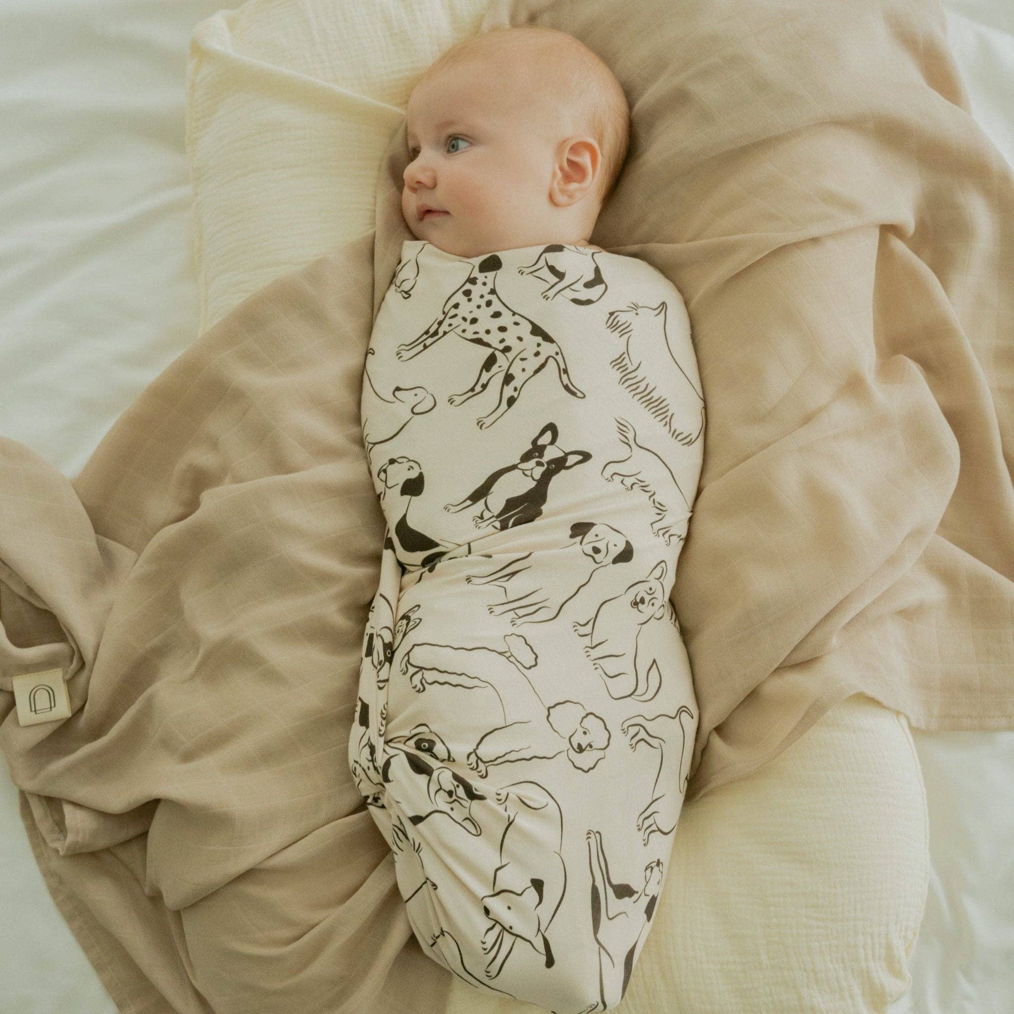 Good Dog Stretch Swaddle Blanket