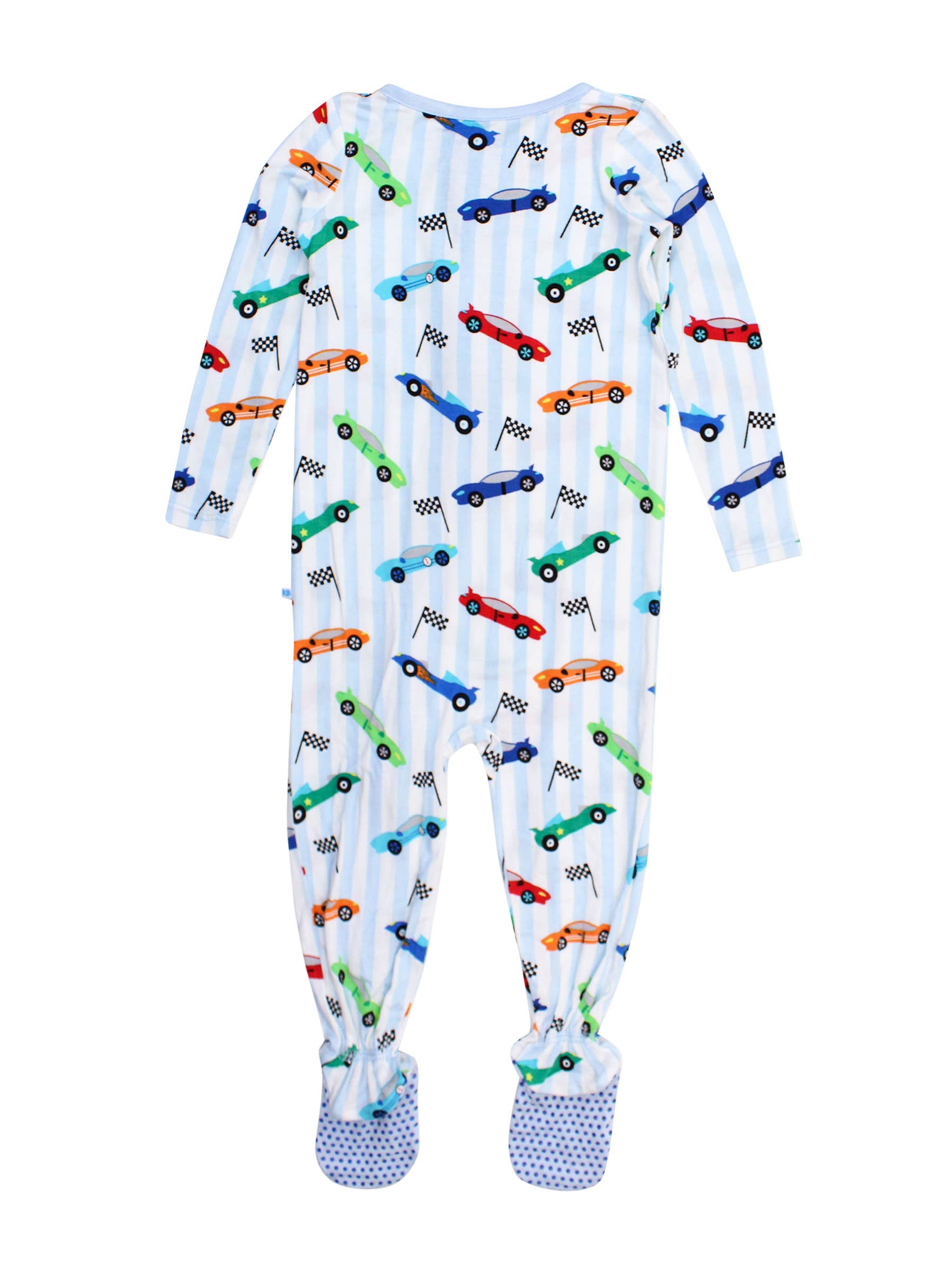Let's Roll Racecars Footed One Piece Pajama