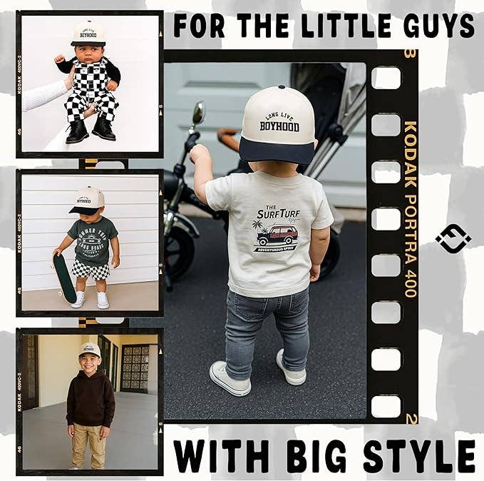 Long Live Boyhood Trucker - Black/Beige