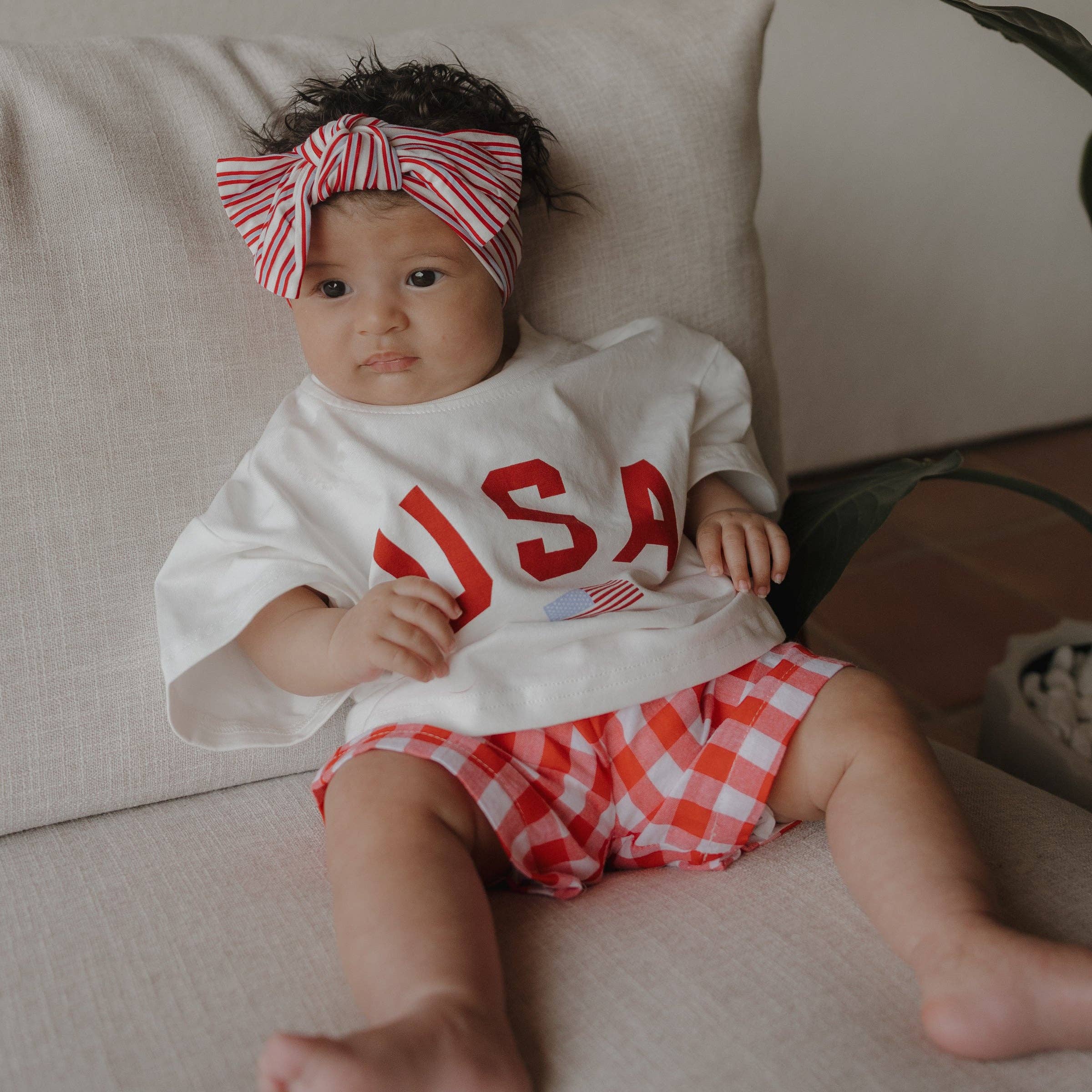 Red Gingham Boxer Shorts