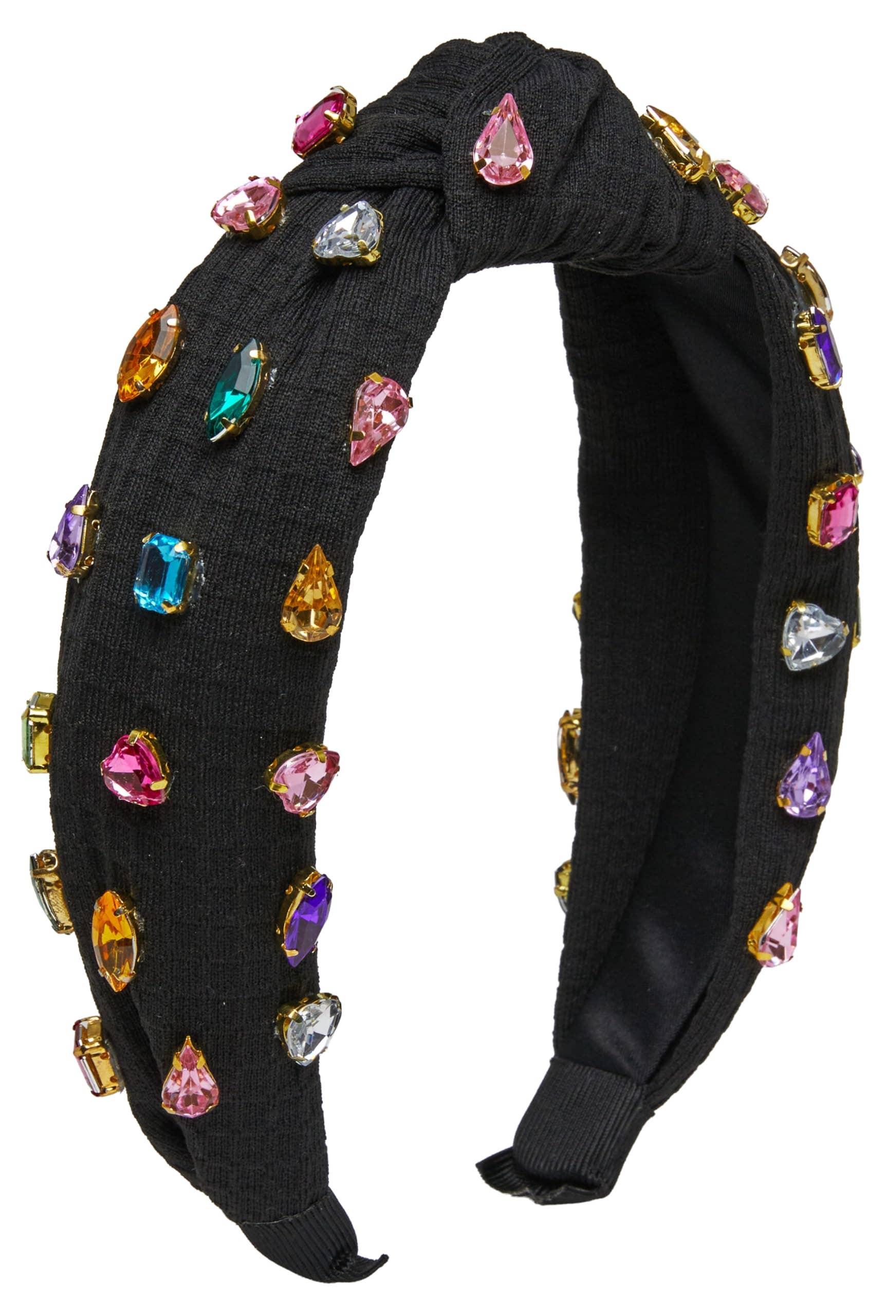 Black Gemstone Headband