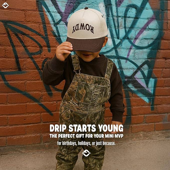Rowdy Upside Down Trucker- Brown/Beige