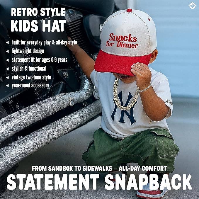 Kids Snacks for Dinner Trucker Hat
