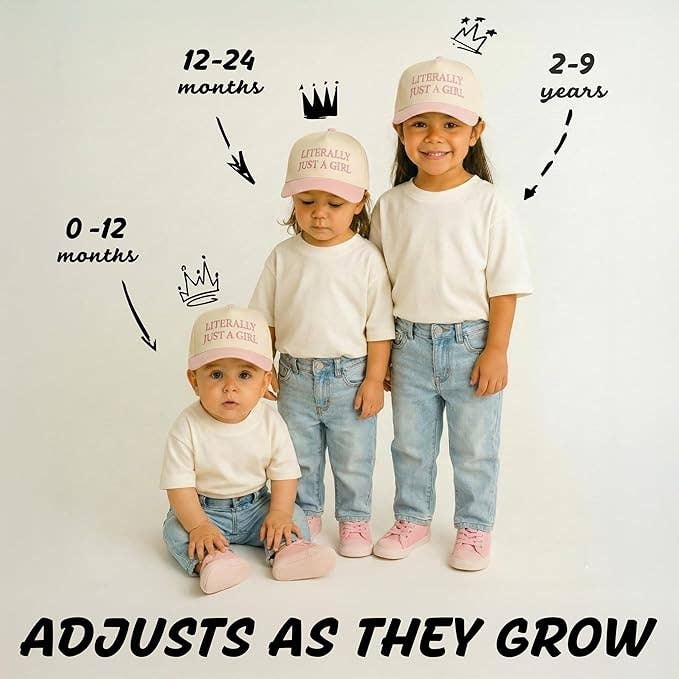 Kids Literally Just a Girl Trucker Hat
