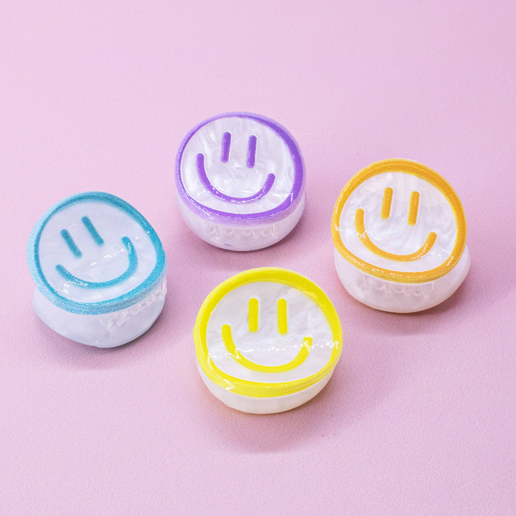 Smiley Face Hair Claw Clips