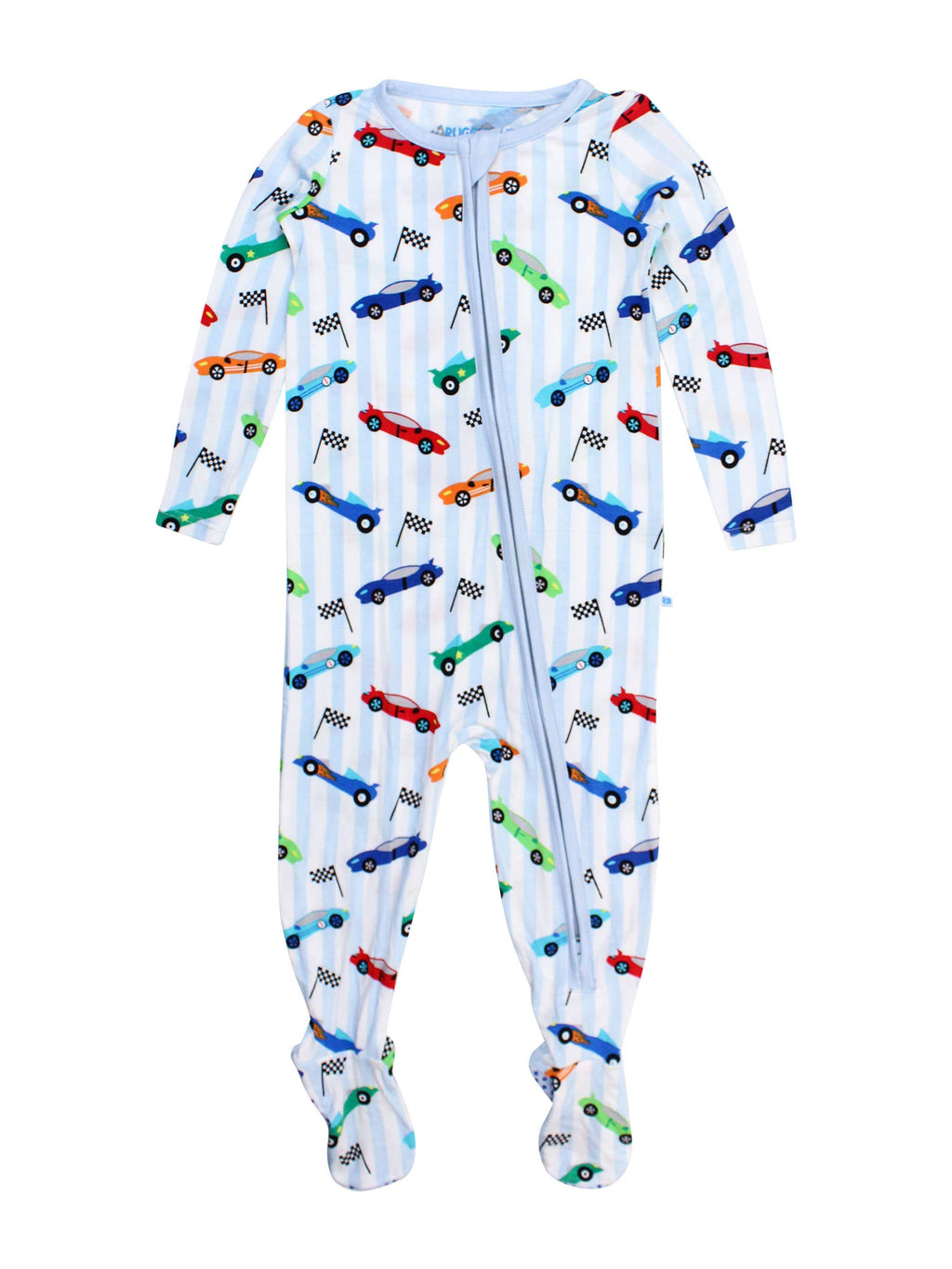 Let's Roll Racecars Footed One Piece Pajama