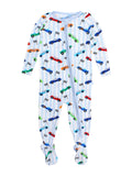 Let's Roll Racecars Footed One Piece Pajama