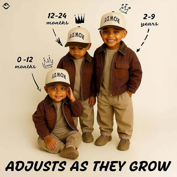 Rowdy Upside Down Trucker- Brown/Beige