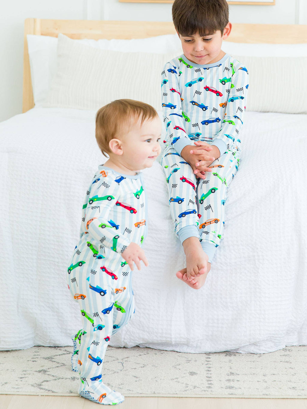 Let's Roll Racecars Footed One Piece Pajama