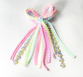 Pastel Flower Textured Hair Bow