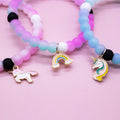 Glow in the Dark Unicorn Charm Bubble Bracelets