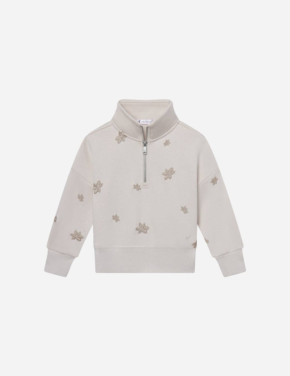 Floral Half-Zip